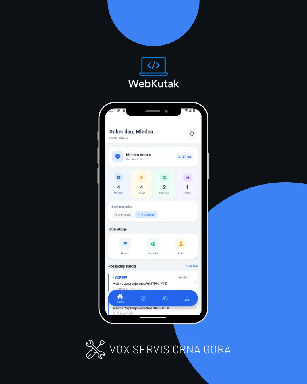 VOX Servis — Mobilna aplikacija